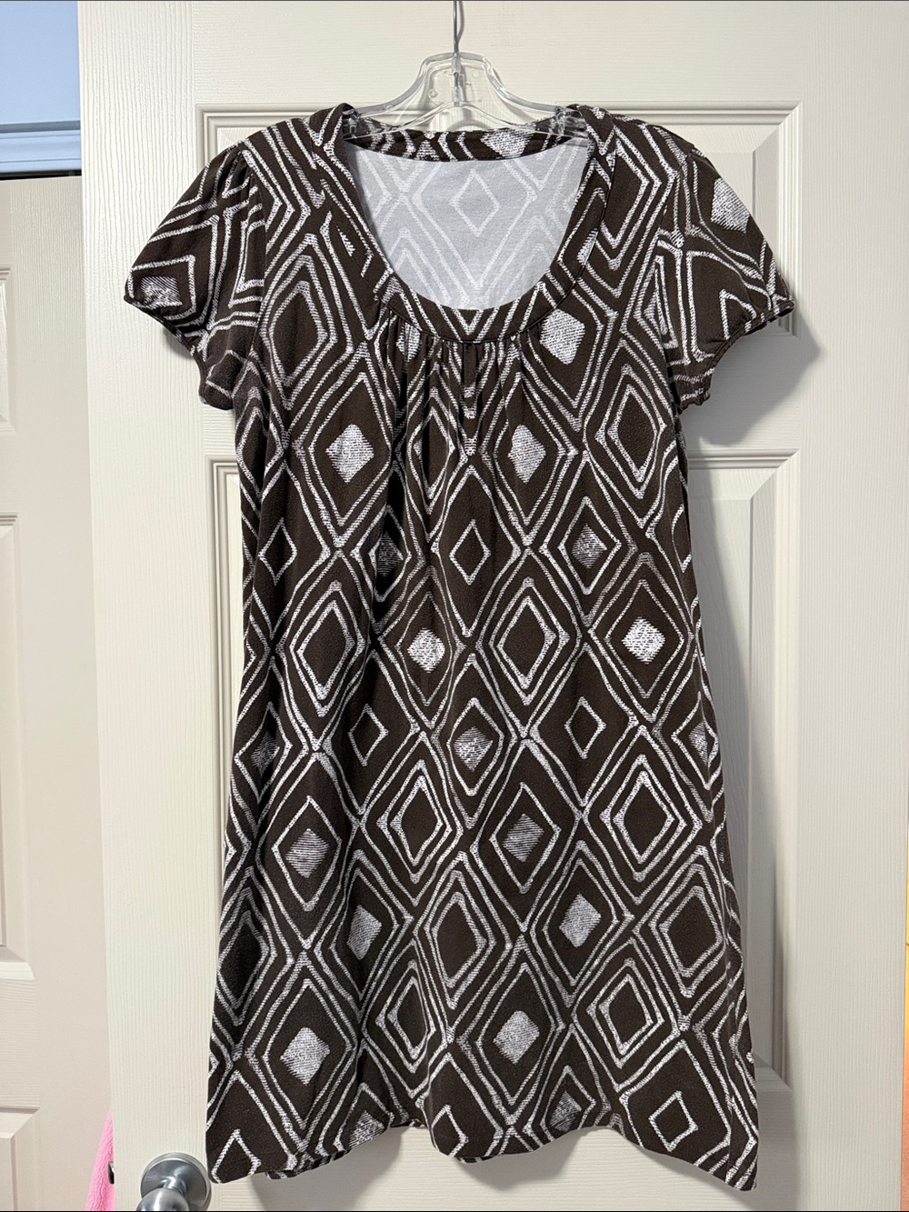 Women’s Brown Scoop Neck Dress
